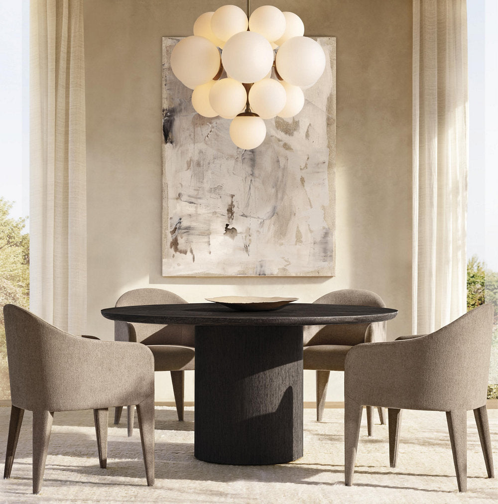 Opal Globe Cluster Chandelier