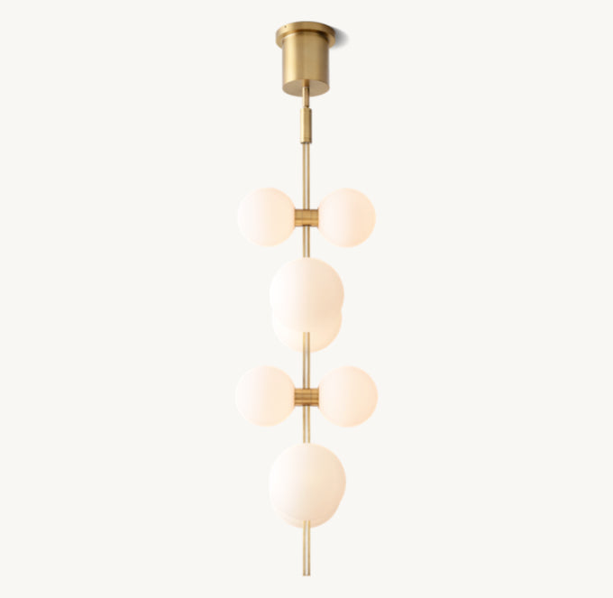 Opal Globe LED Tower Pendant