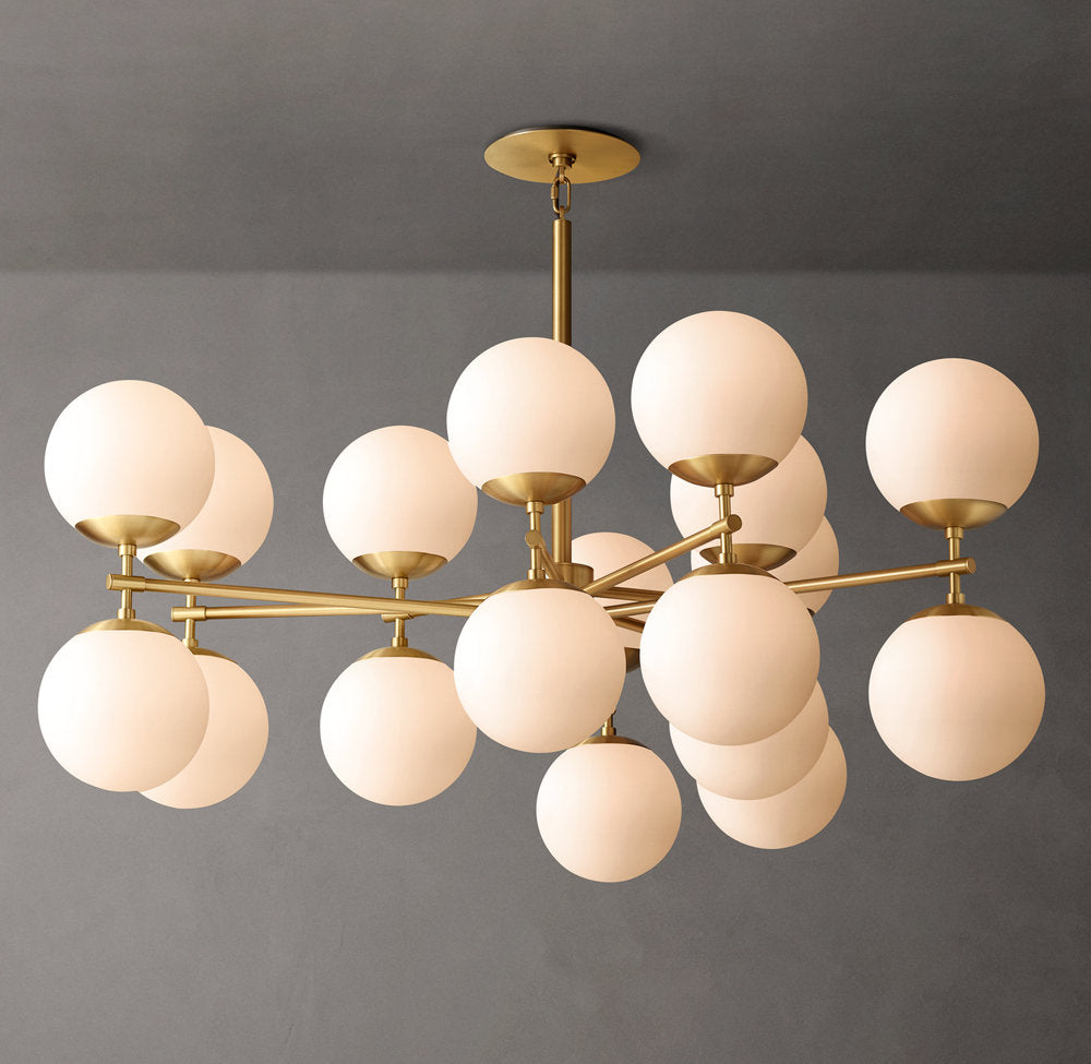 Opal Globe Mobile Gallery Chandelier