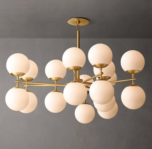 Opal Globe Mobile Gallery Chandelier