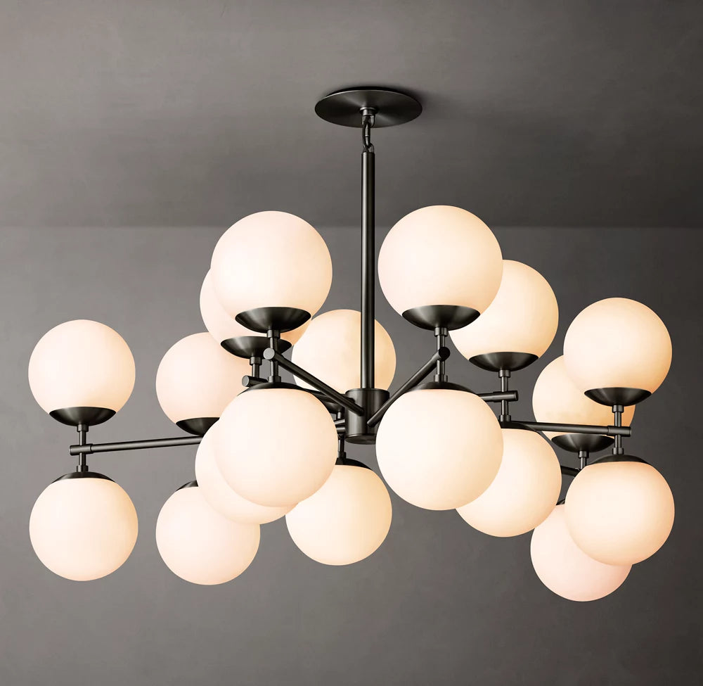 Opal Globe Mobile Gallery Chandelier