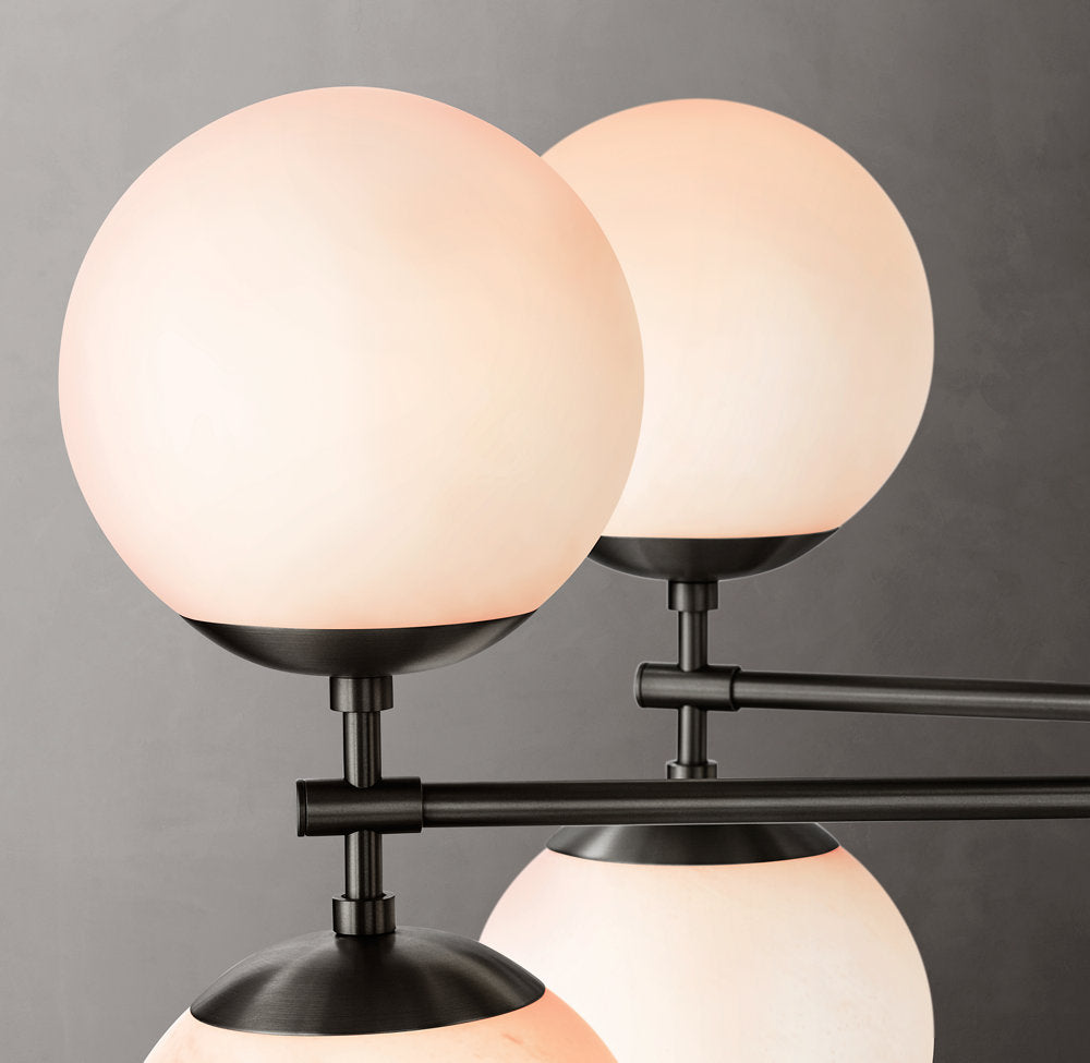 Opal Globe Mobile Gallery Chandelier