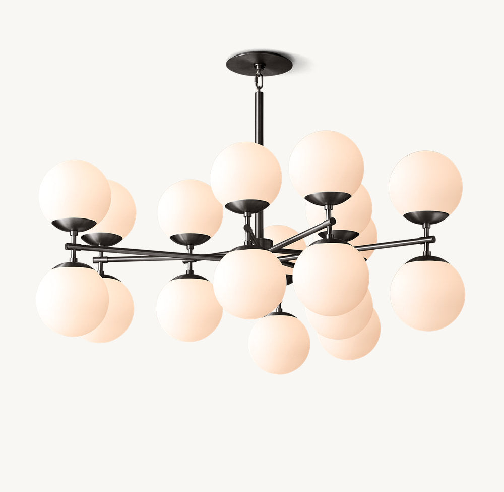 Opal Globe Mobile Gallery Chandelier