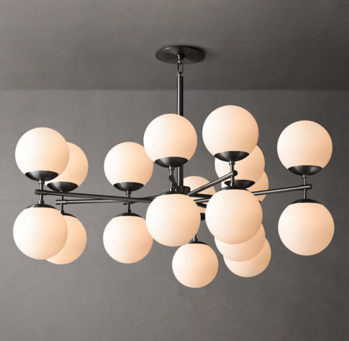 Opal Globe Mobile Gallery Chandelier