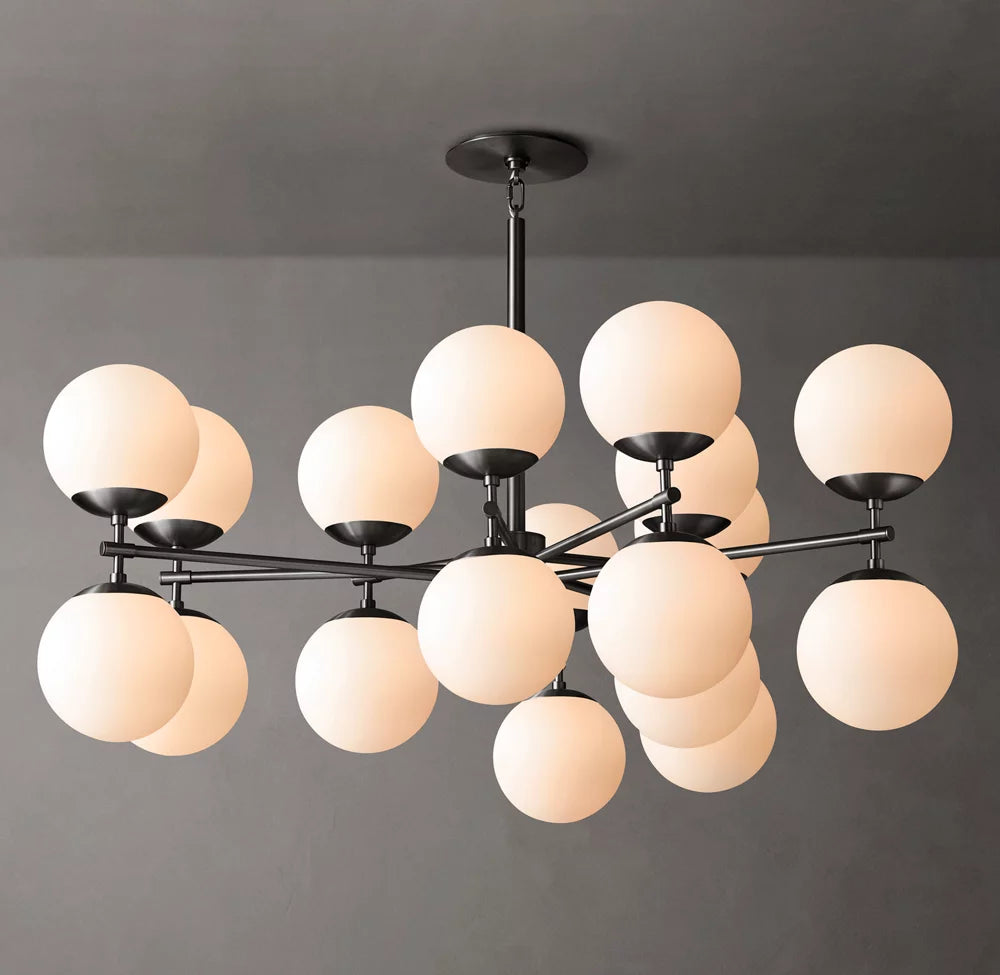 Opal Globe Mobile Gallery Chandelier
