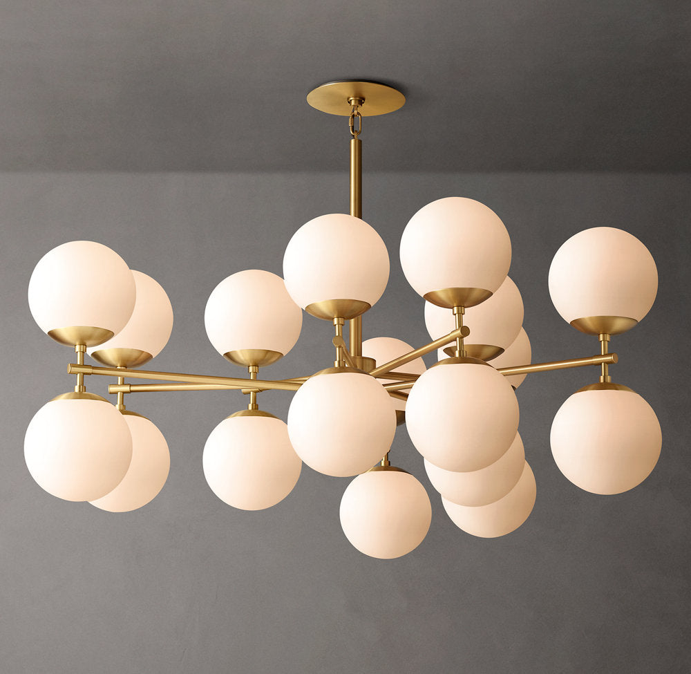 Opal Globe Mobile Gallery Chandelier