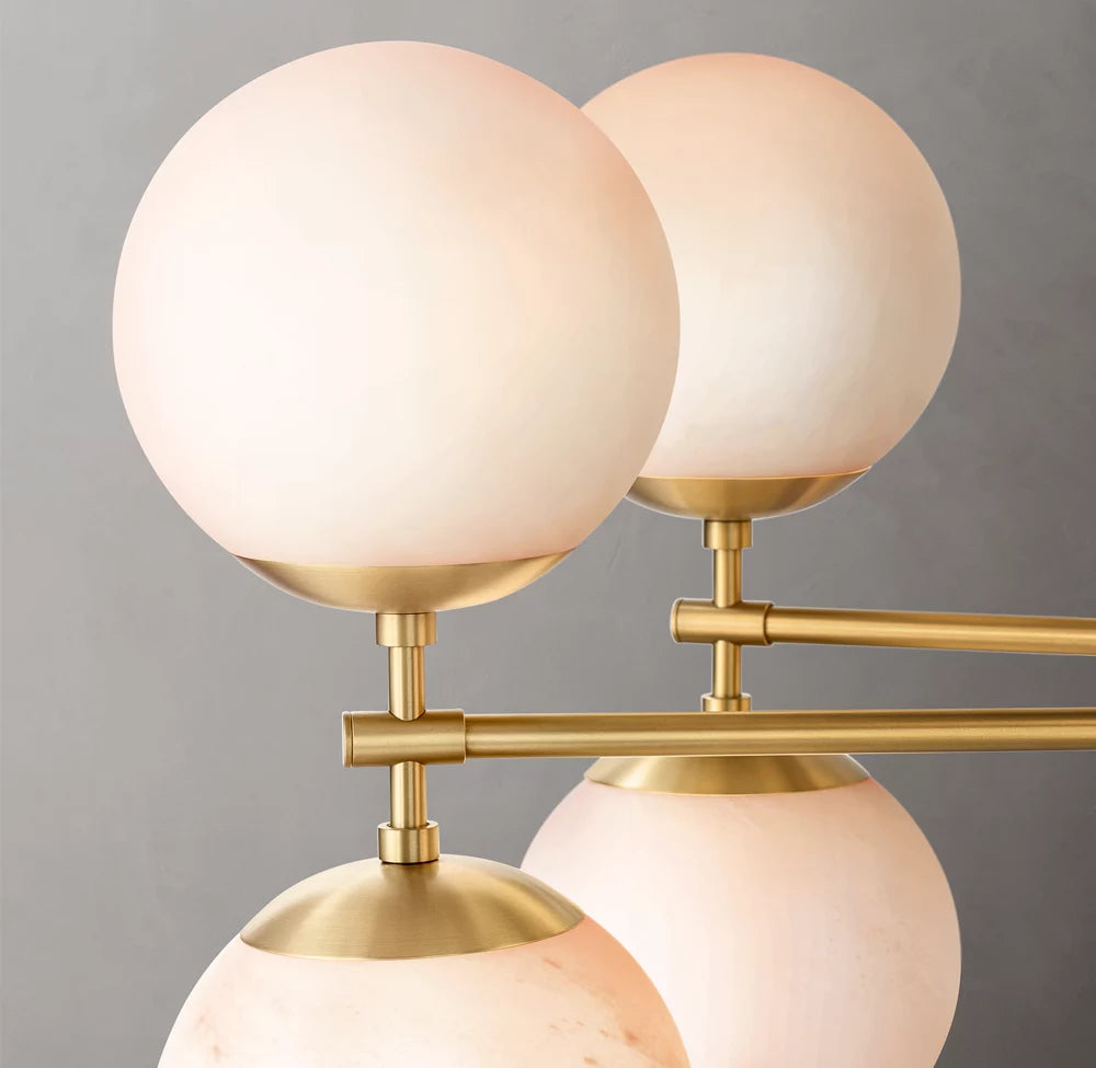 Opal Globe Mobile Gallery Chandelier