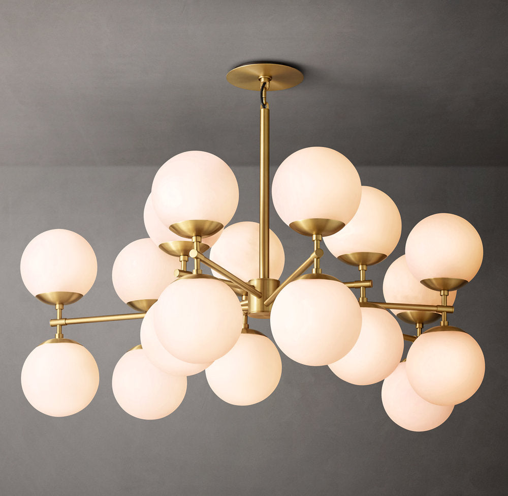 Opal Globe Mobile Gallery Chandelier
