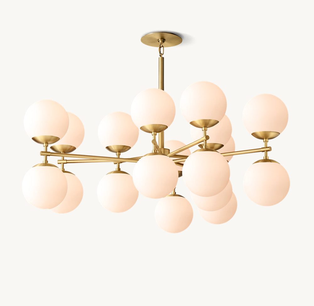 Opal Globe Mobile Gallery Chandelier