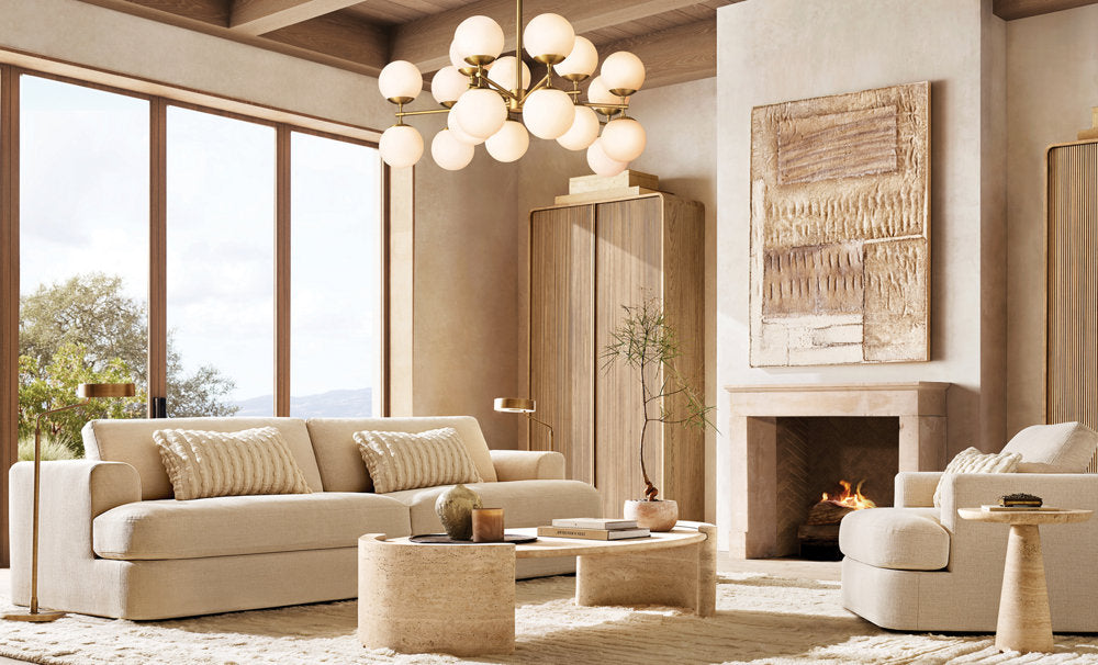 Opal Globe Mobile Gallery Chandelier