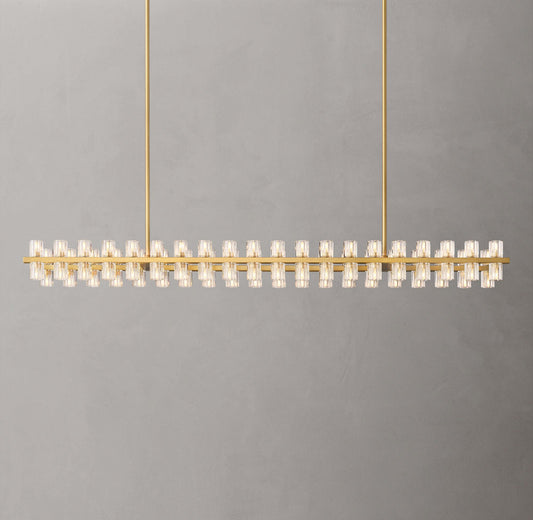 Optical Crystal Gallery Bar Chandelier