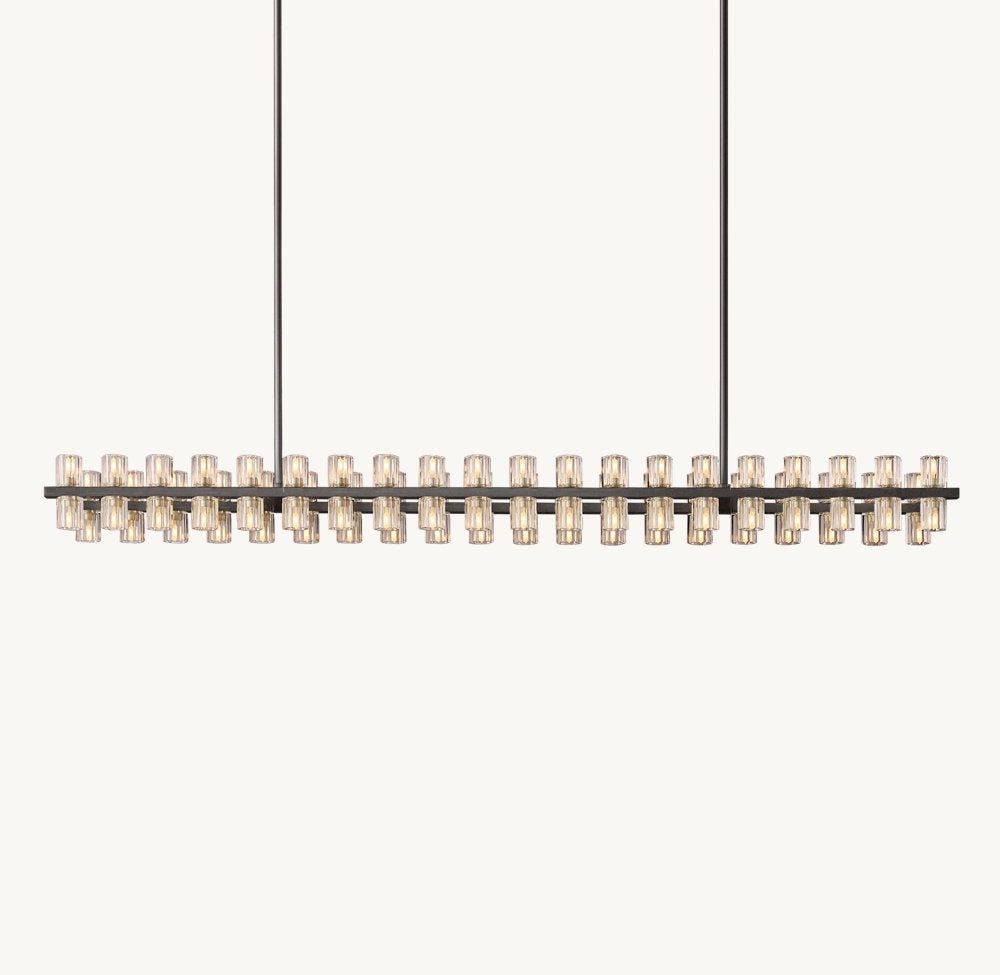 Optical Crystal Gallery Bar Chandelier