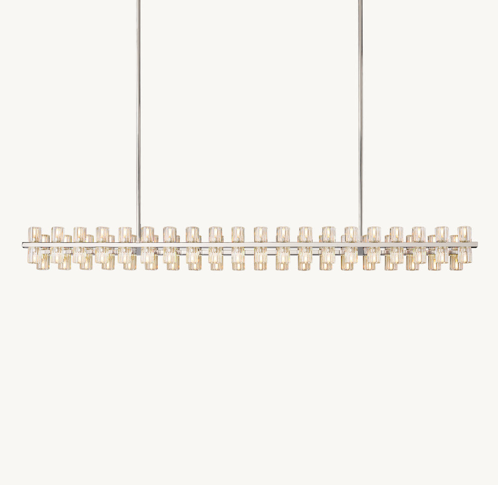 Optical Crystal Gallery Bar Chandelier