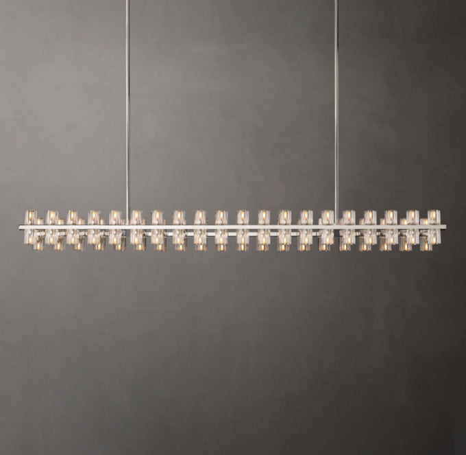Optical Crystal Gallery Bar Chandelier