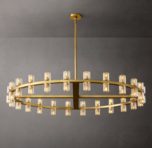 Optical Crystal Radiant Ring Chandelier