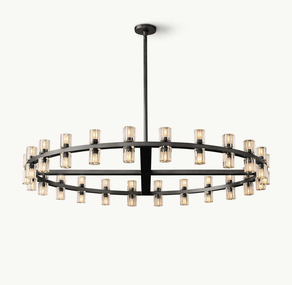 Optical Crystal Radiant Ring Chandelier