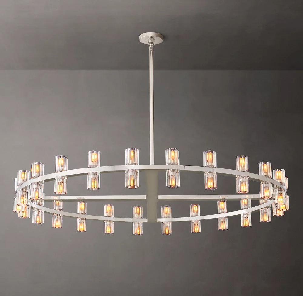 Optical Crystal Radiant Ring Chandelier
