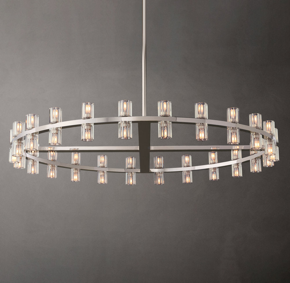 Optical Crystal Radiant Ring Chandelier