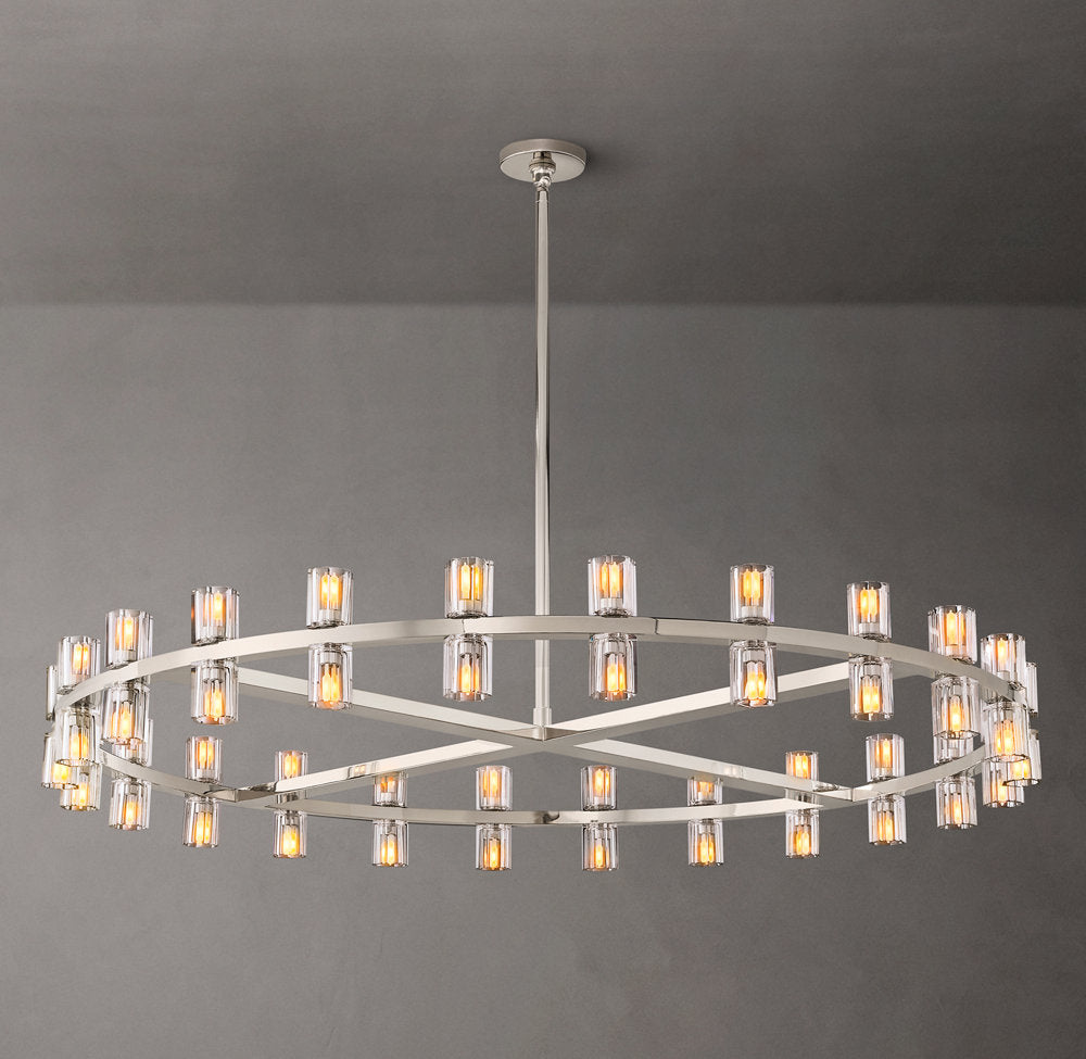 Optical Crystal Radiant Ring Chandelier