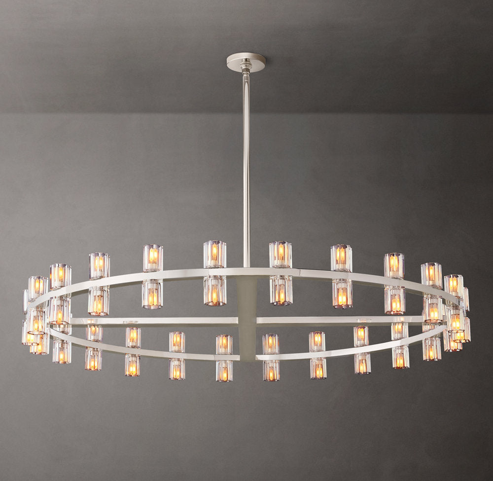 Optical Crystal Radiant Ring Chandelier