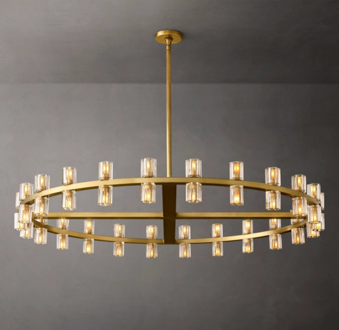 Optical Crystal Radiant Ring Chandelier