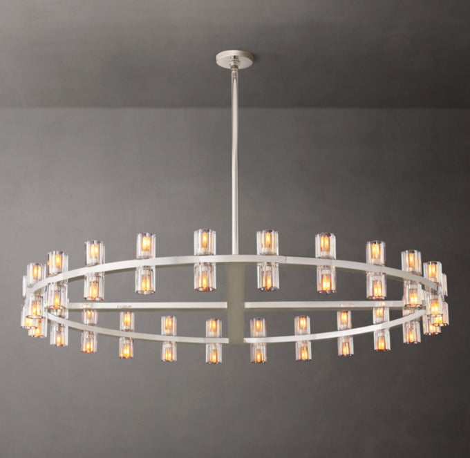 Optical Crystal Radiant Ring Chandelier