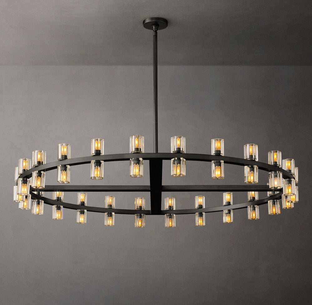 Optical Crystal Radiant Ring Chandelier