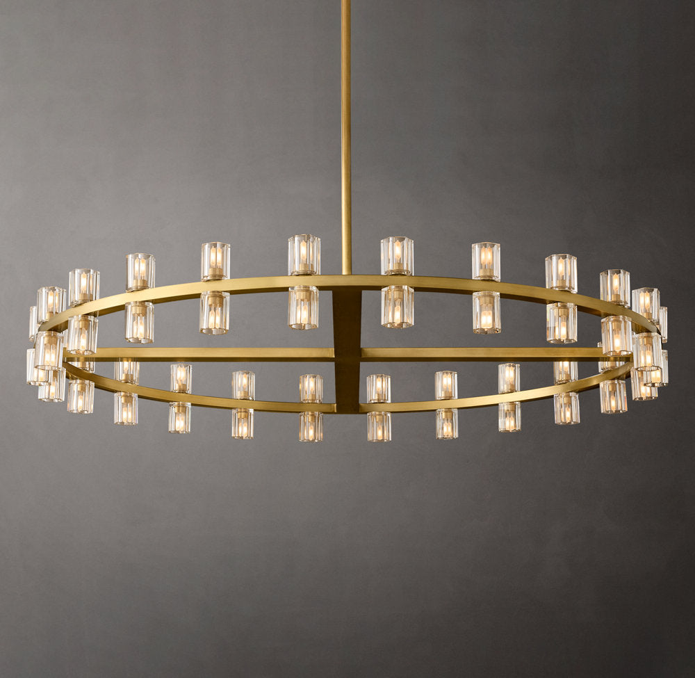 Optical Crystal Radiant Ring Chandelier