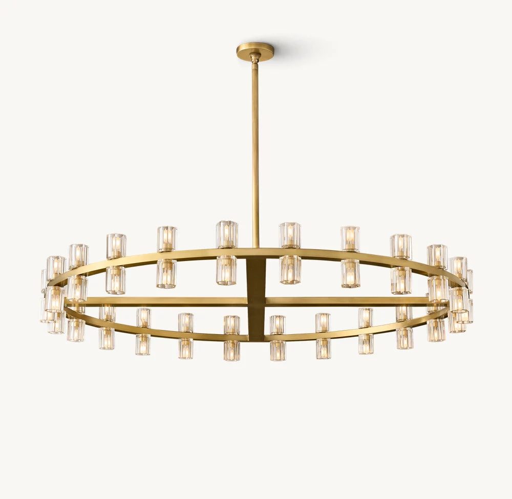 Optical Crystal Radiant Ring Chandelier