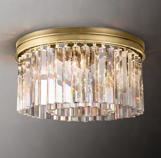Optical Prism Halo Flush Mount
