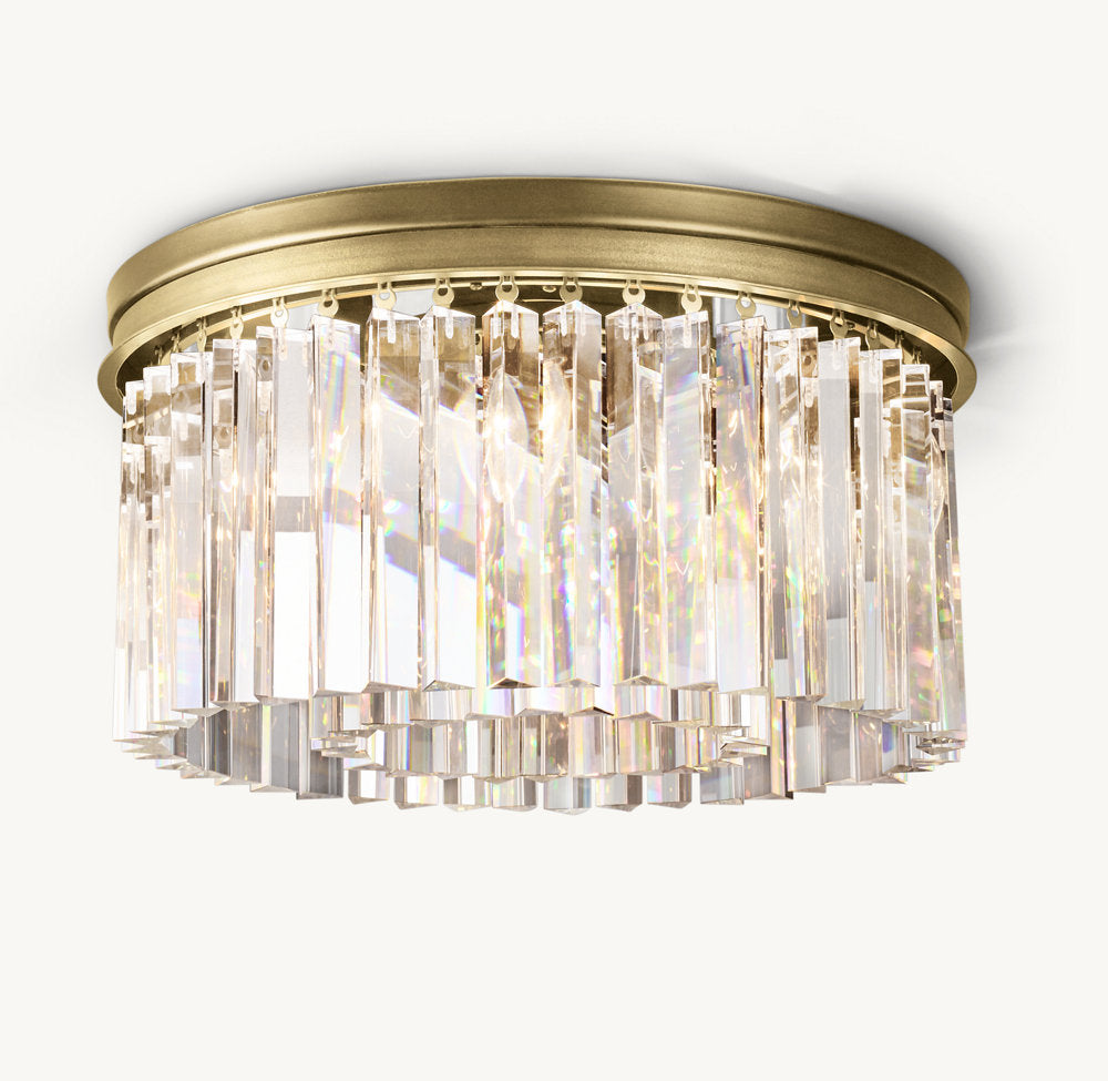 Optical Prism Halo Flush Mount