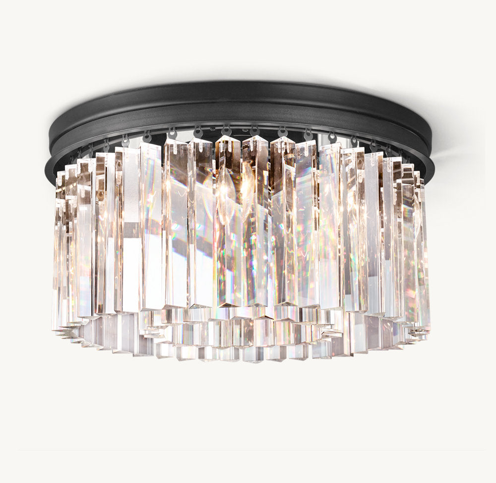 Optical Prism Halo Flush Mount