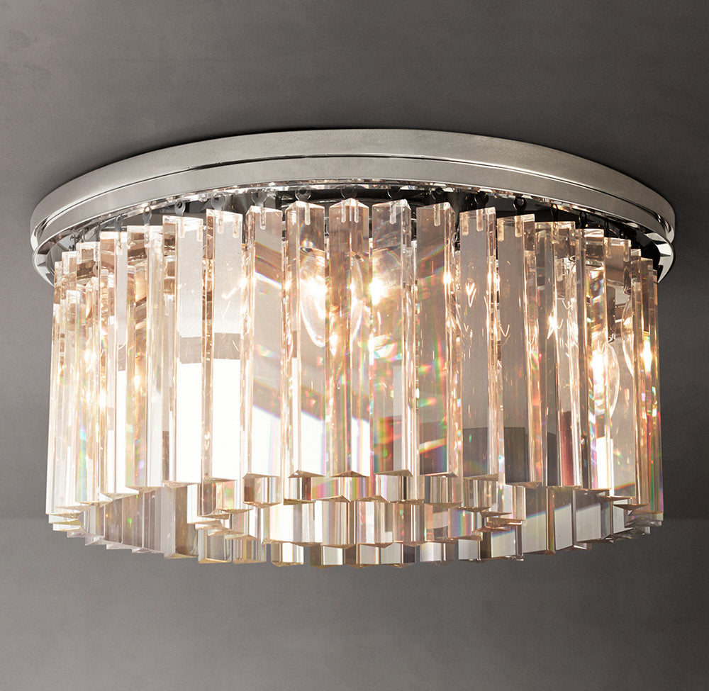 Optical Prism Halo Flush Mount