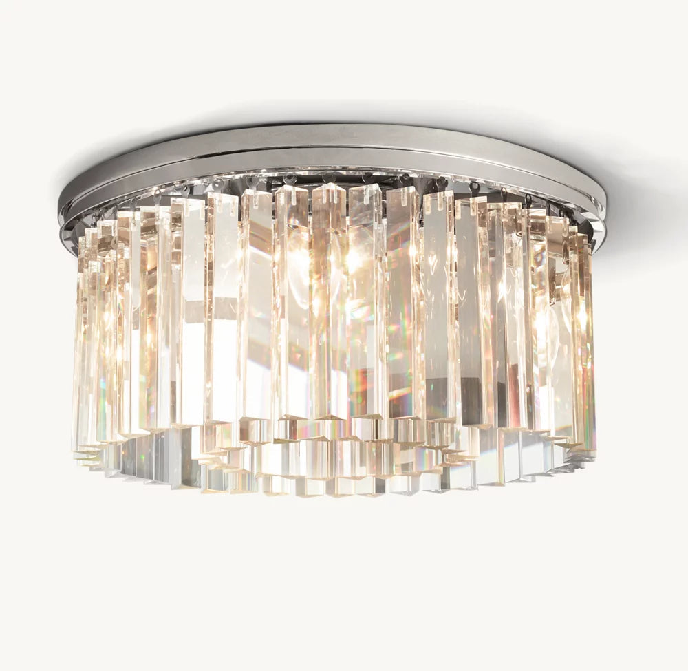 Optical Prism Halo Flush Mount