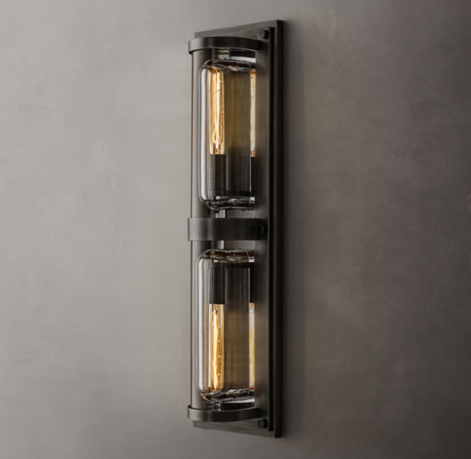 Outdoor K9 Crystal Linear Sconce