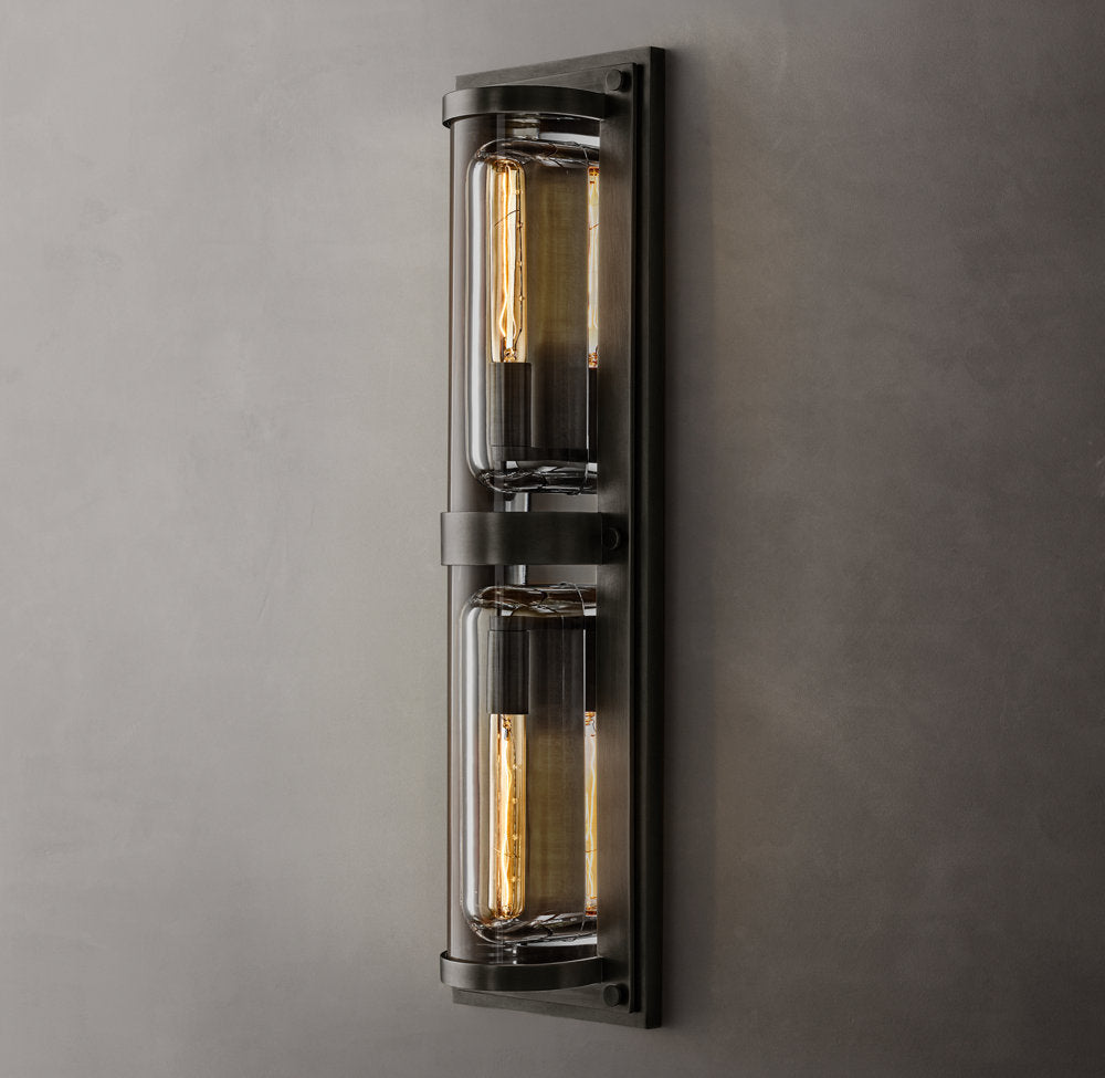 Outdoor K9 Crystal Linear Sconce