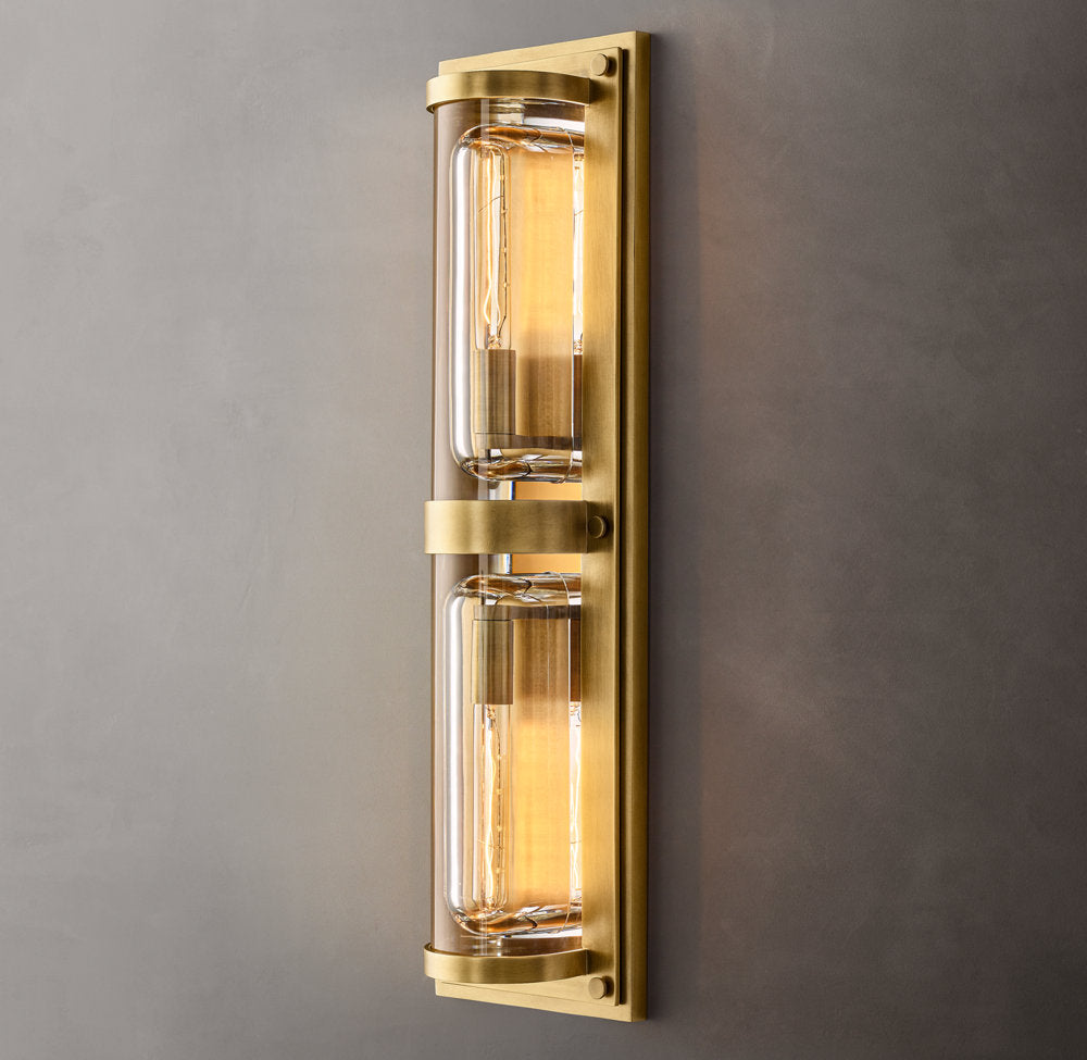 Outdoor K9 Crystal Linear Sconce