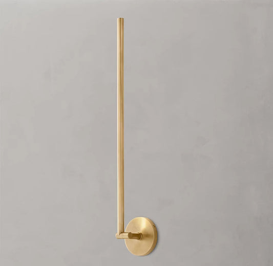 Pivoting Brass LED Task Sconce