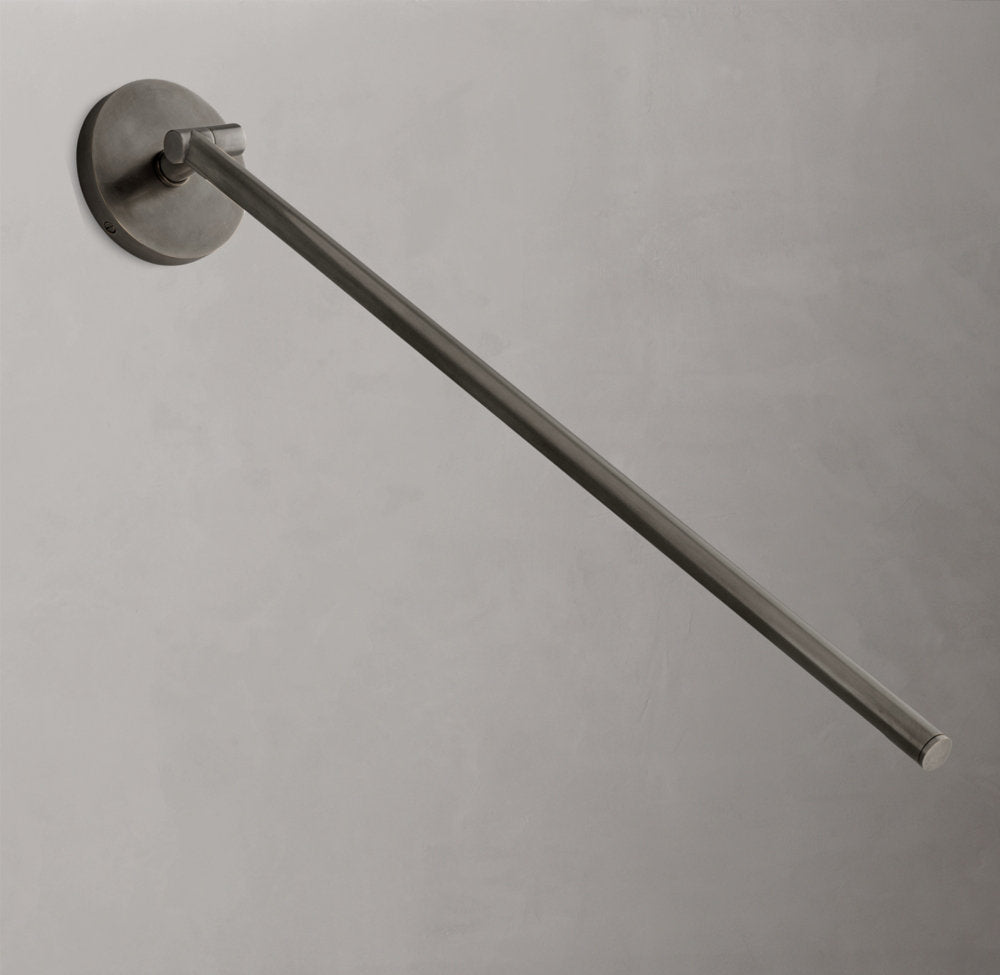 Pivoting Brass LED Task Sconce