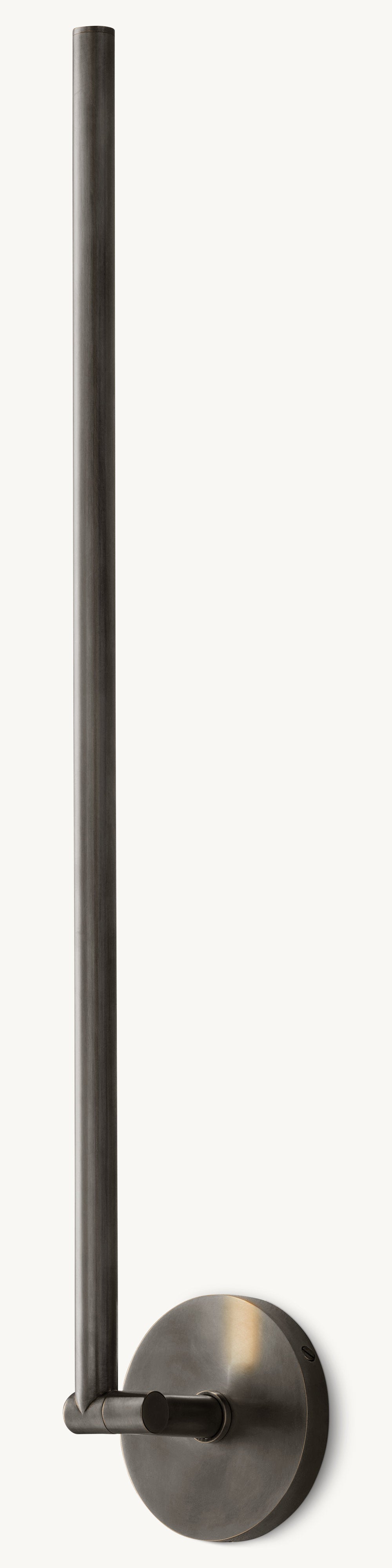 Pivoting Brass LED Task Sconce