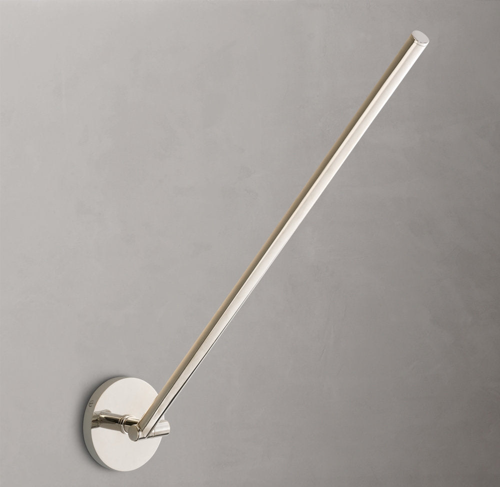 Pivoting Brass LED Task Sconce