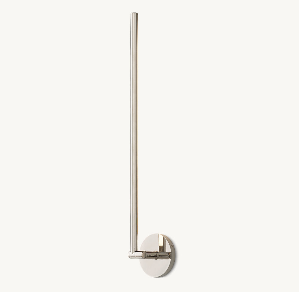 Pivoting Brass LED Task Sconce