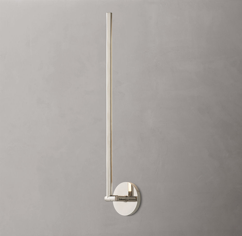 Pivoting Brass LED Task Sconce