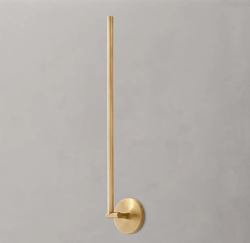 Pivoting Brass LED Task Sconce