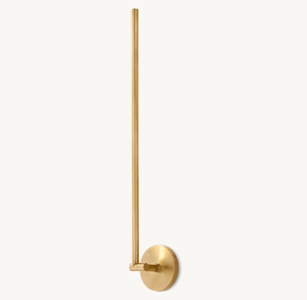 Pivoting Brass LED Task Sconce