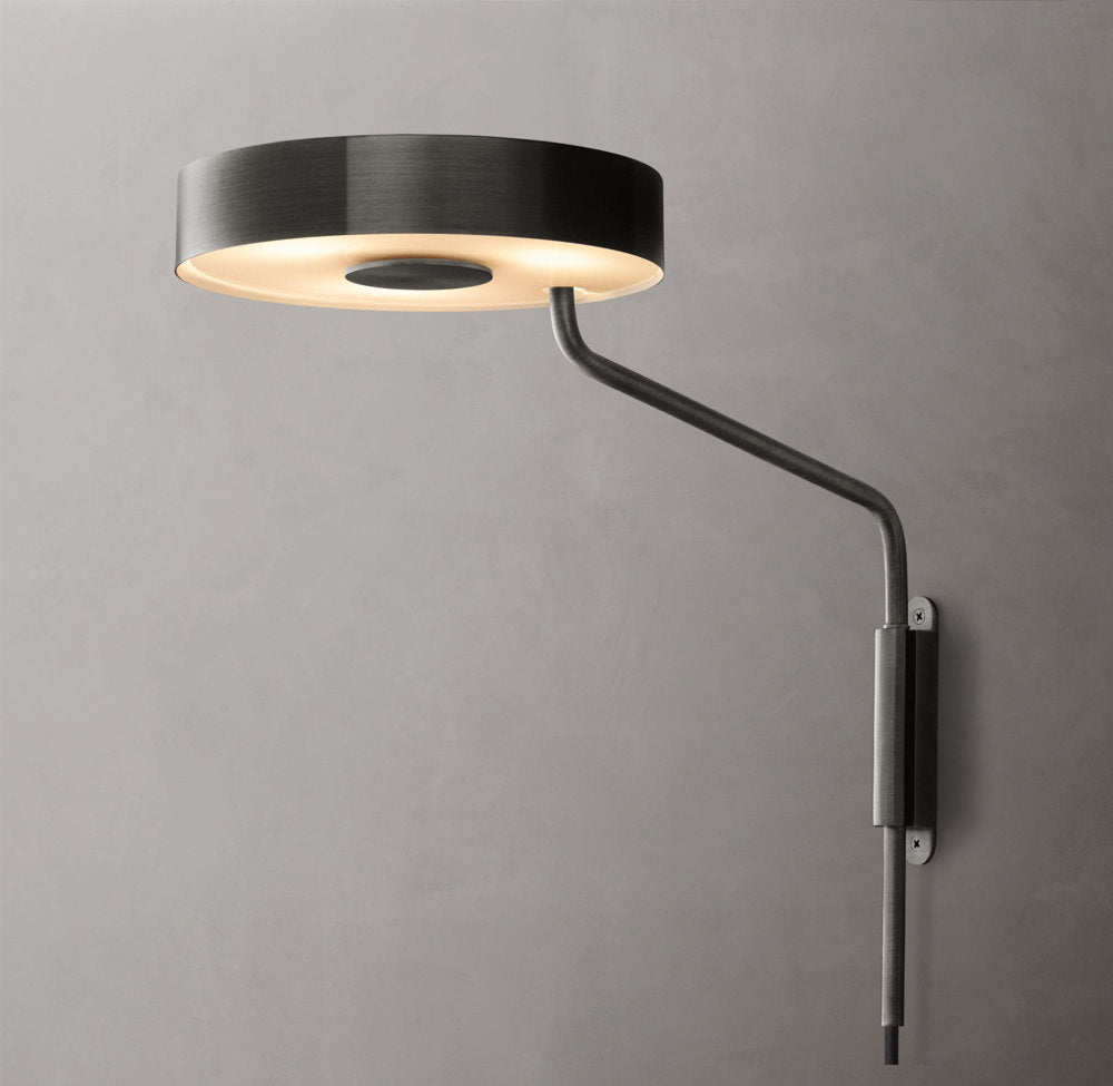 Plug-In Brass Rotating Task Sconce