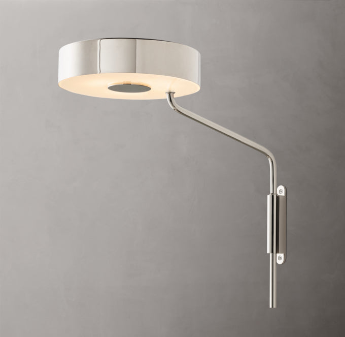 Plug-In Brass Rotating Task Sconce