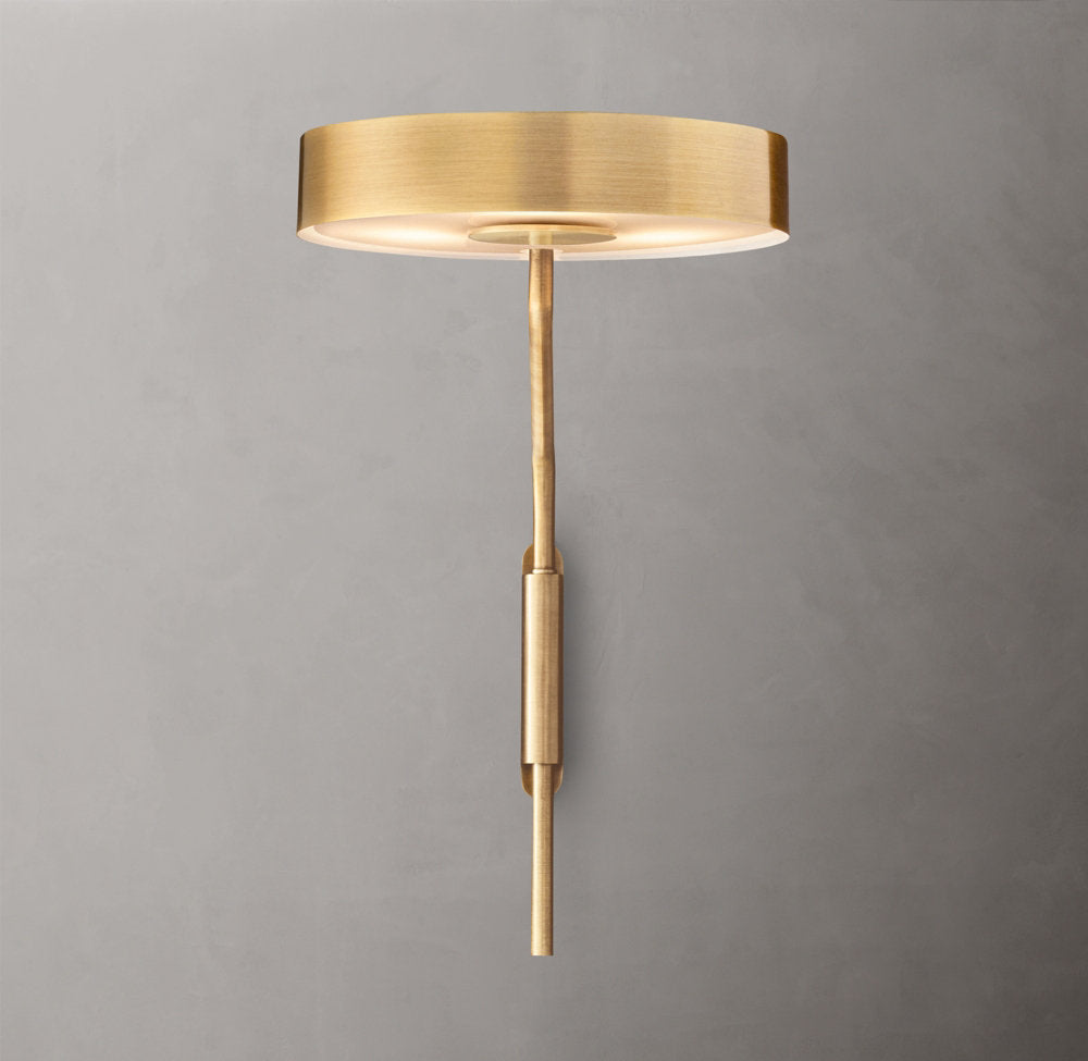 Plug-In Brass Rotating Task Sconce