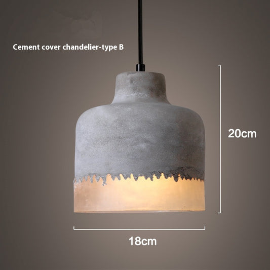 Retro Cement Corridor Wall Light / Gray A