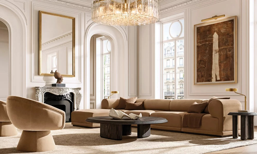 Rippled Cast Glass Lattice Chandelier